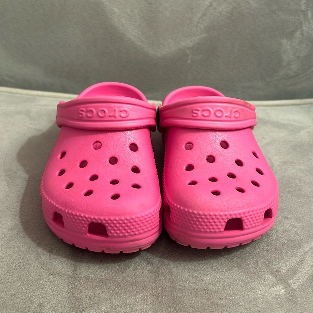 Hot Pink Toddler Crocs